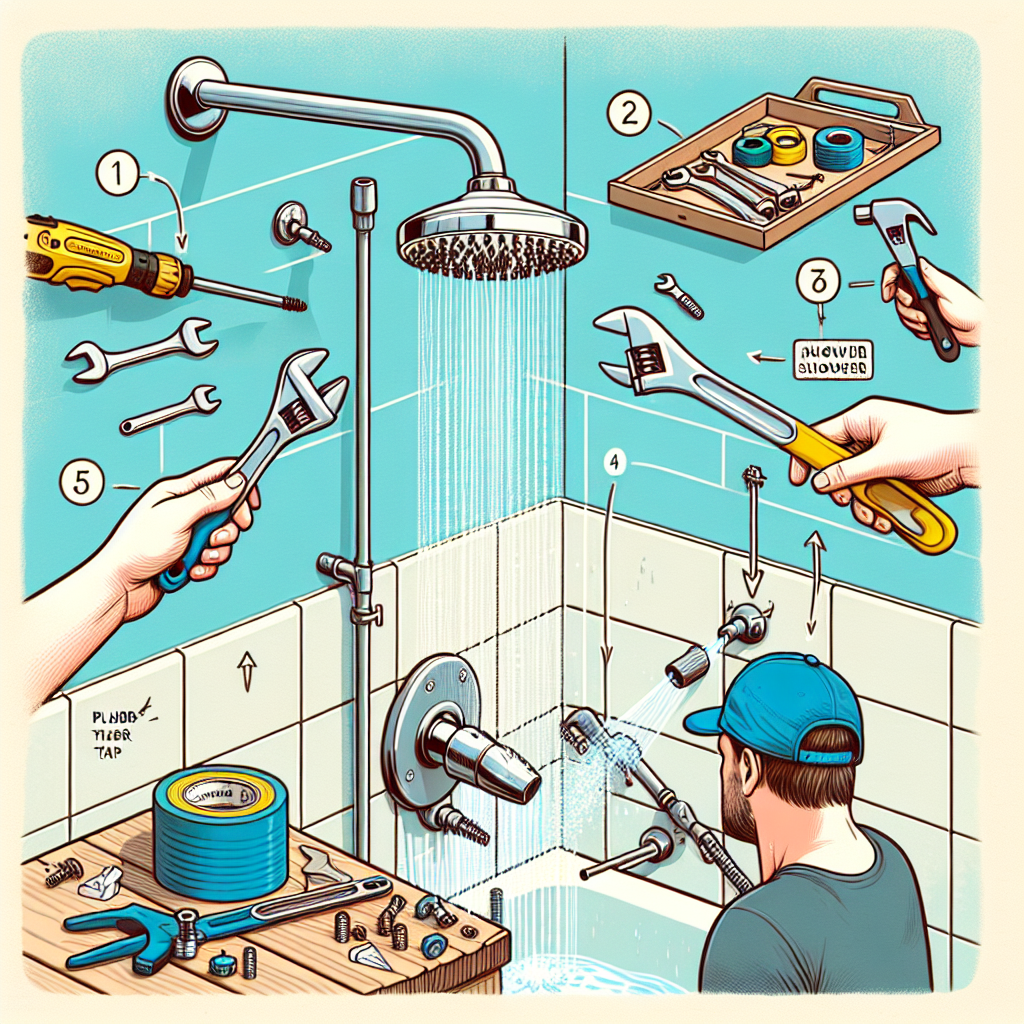 what are the steps to installing a new shower head 1