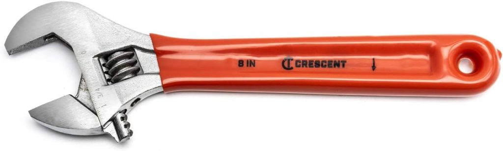 Crescent 8 Adjustable Cushion Grip Wrench - Carded, AC28CVS