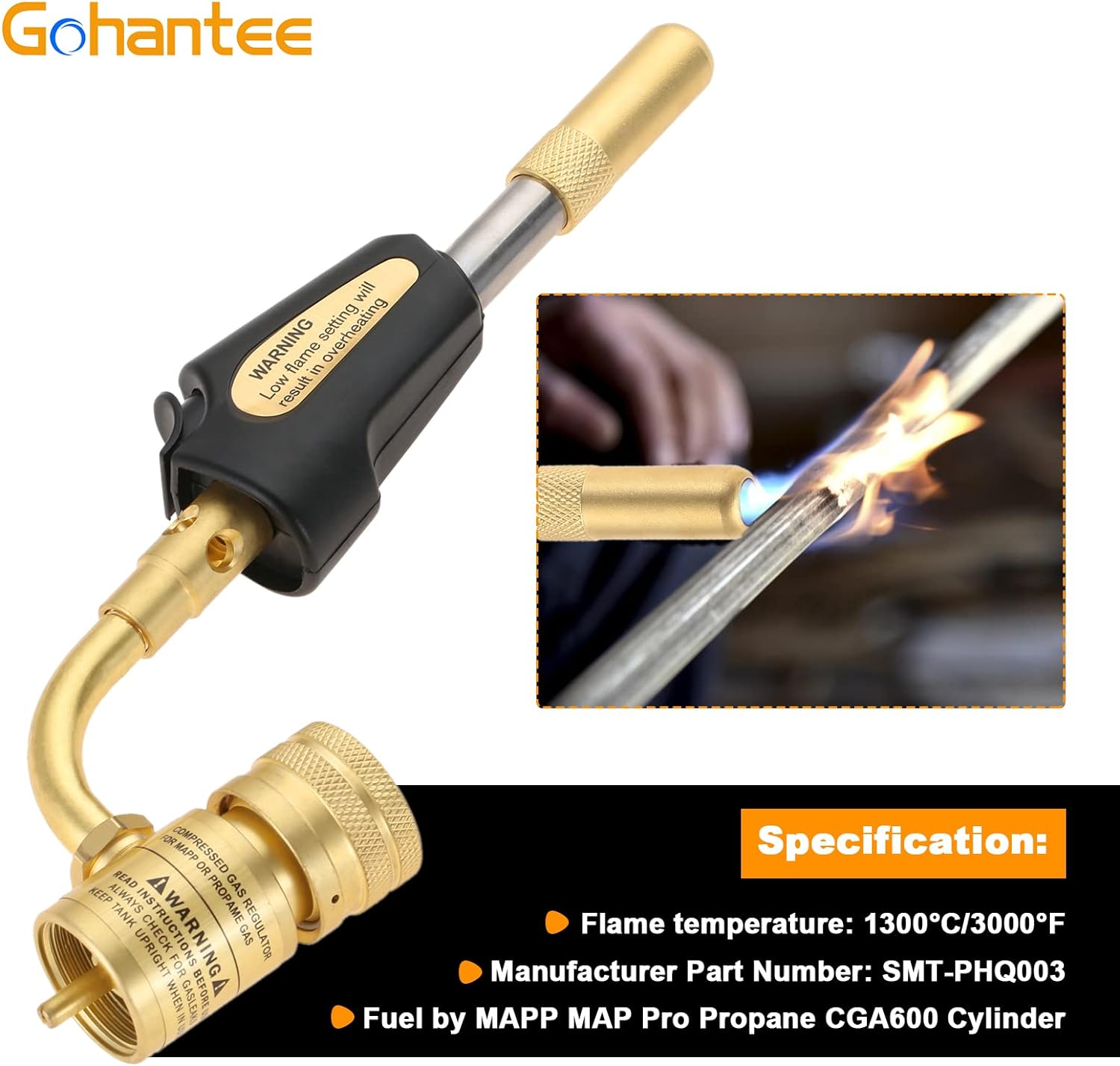 gohantee Propane MAPP Gas Turbo Torch Tips Review