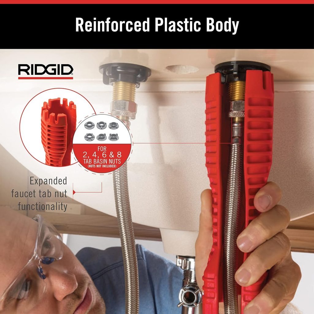 RIDGID 57003 EZ Change Plumbing Wrench Faucet Installation and Removal Tool