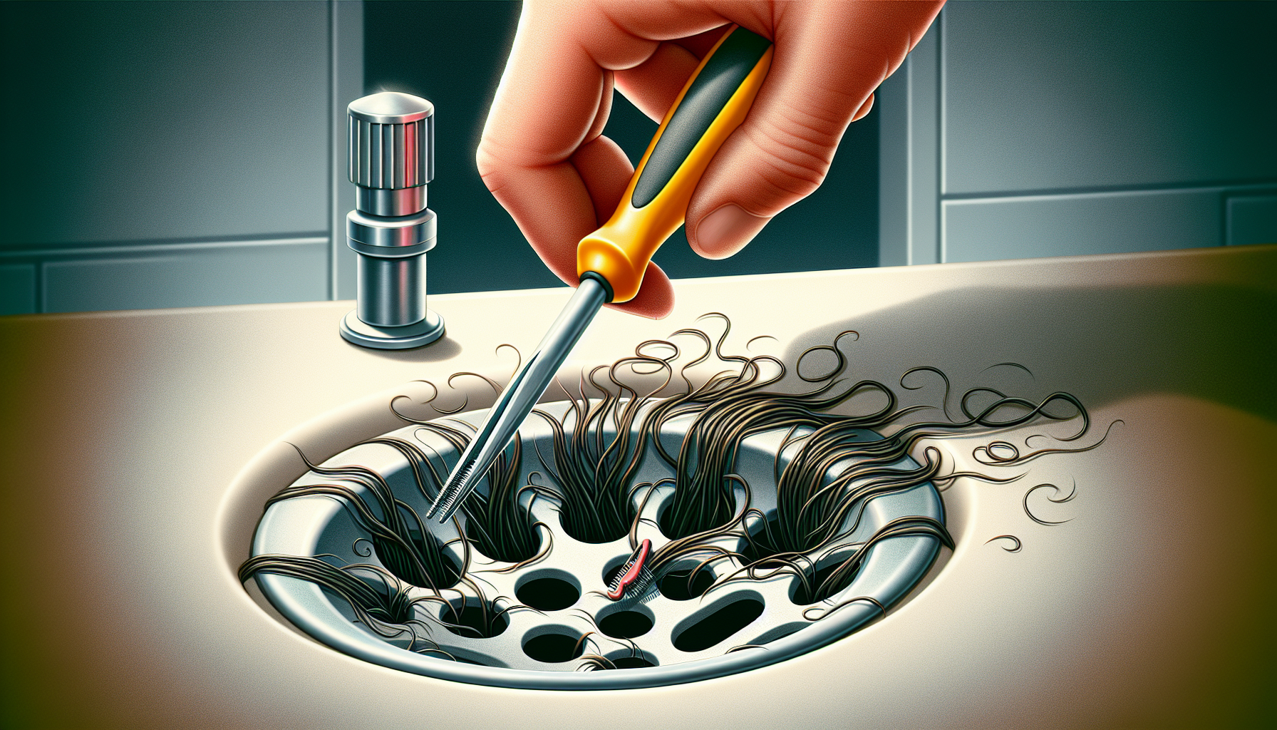 how to unclog bathtub drains by removing hair