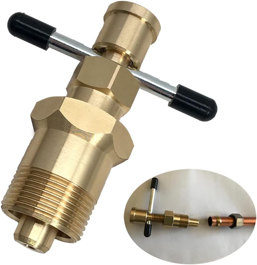 Olive Puller Not Damage The Pipe Olive Remover Ferrule Puller Corrosion-Resistant Compression Ring Removal Tool Suitable for Brass Pipes with Diameters of NPT 1/2  NPT 3/4 Ferrule Removal Tool