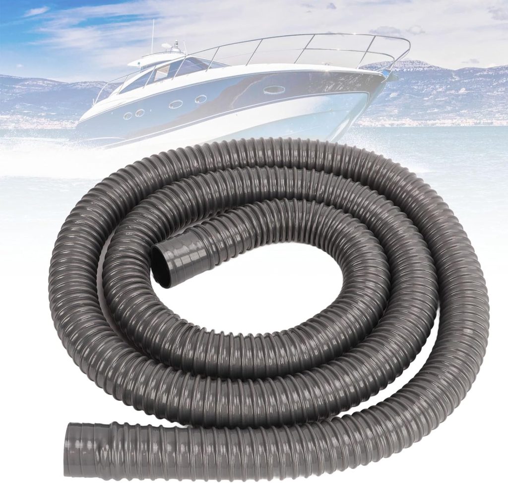 Bilge Pump Hose, Bilge Pump Installation Kit, 1‑1/8in Dia Leakproof Thru Hull Fitting Bilge Pump Hose for Marine Boat Bilge Pumps with 1-1/8 inch Outlet